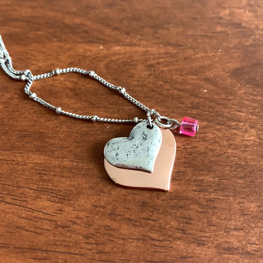 Vintage American Eagle Outfitters Heart Charm Necklace - Picture 2 of 6